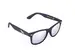 Černé brýle Kašmir Wayfarer W06 - skla zrcadlová