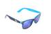 Černo-modré brýle Kašmir Wayfarer W16 - modrá zrcadlová skla