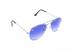 Stříbrné brýle Kašmir Pilot P11 - modrá světlá skla