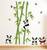 Dětské samolepky na zeď - Pandy na bambusech