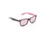 Černo-světle růžové brýle Kašmir Wayfarer WD14 - skla růžová zrcadlová