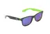 Černo-zelené brýle Kašmir Wayfarer WD15 - modro-zelená zrcadlová skla