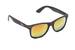 Hnědé brýle Kašmir Wayfarer WS14 - skla oranžová zrcadlová