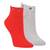 2x dámské ponožky šedá, červená 1529418
