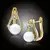 Pozlacené náušnice Venus Gold – White Pearl