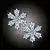 Náušnice La Diamantina Crystal Snowflake
