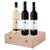 3 lahve: Pinot Noir, Cabernet Sauvignon a Pálava v dárkové kazetě