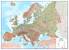 Fyzická mapa Evropy, 136 x 98 cm