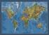 Fyzická a slepá mapa světa, 140 x 100 cm