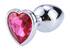 Anální šperk - krystal ve tvaru srdce