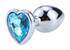 Anální šperk - krystal ve tvaru srdce