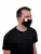 Pánská bavlněná rouška Kašmir RM04 – All black (gumičky)