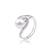 Stříbrný prsten s pravou říční perlou T038