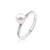 Stříbrný prsten s pravou říční perlou T081
