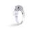 Stříbrný prsten s pravou říční perlou T098