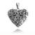 Ocelový medailon - Prořezávané srdce