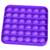 Antistresová senzorická hračka POP IT, čtverec - fialová