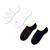 Dámské nízké ponožky - 2 páry (bílé/černé)