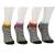 Dámské kotníčkové ponožky - 4 páry (proužkované)