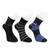 Pánský set 3 párů nadkotníkových ponožek (se vzorem)