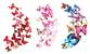 3D motýl - světle růžová, červená, mix barev 36 ks