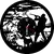 Hodiny vinyl - Lovec se psy