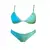 Dámské bikini měnící barvu, modro-zelené