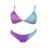 Dámské bikini měnící barvu, fialovo-modré