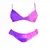 Dámské bikini s volánem měnící barvu, fialovo-růžové