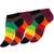 4 páry dámských kotníkových ponožek - RAINBOW