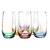 Globo barevné skleničky na vodu/long drink 500 ml - 6 ks