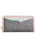 Dámská peněženka s pouzdrem na karty, růžovo-šedá