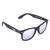 Černé brýle Kašmir Wayfarer W06 - zrcadlová skla