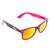 Černo-růžové brýle Kašmir Wayfarer W22 - růžová zrcadlová skla