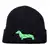 Pletená zimní čepice Z08 black/green