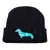 Pletená zimní čepice Z02 black/blue