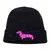 Pletená zimní čepice Z03 black/pink