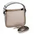 Kožená kabelka crossbody – Nude