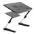 Flexibilní stolek pod notebook s ventilátorem, černá