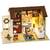 DIY dřevěný domeček pro panenky - obývací pokoj