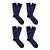 Set ponožek 4 ks - Mercury Blue