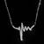 Ocelový náhrdelník křivka EKG