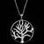 Ocelový náhrdelník strom života s vysokým leskem