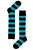 Stripes Knee Socks - Černomodré