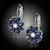 Náušnice Brillance Marquise Royal Blue