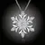 Krásný náhrdelník Crystal Snowflake