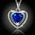 Luxusní náhrdelník Crystal Blue Heart