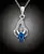 Elegantní náhrdelník "Blue Flame"