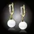 Perlové náušnice Marianne Gold - White Pearl