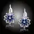Náušnice Brillance Florencia Royal Blue